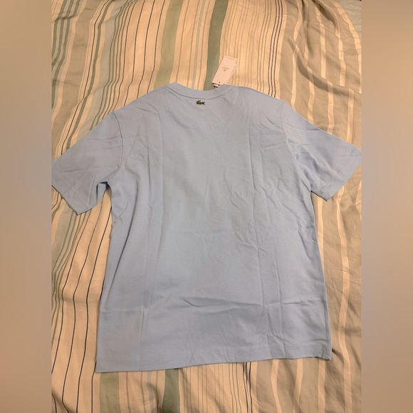 LACOSTE Unisex Loose Fit Large Crocodile Organic Cotton T-shirt-Size M-NWT - Picture 4 of 11